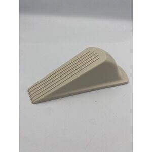 Jumbo Doorstop Wedge Stopper Beige Heavy Duty Rubber Door Stop Home‎ Office